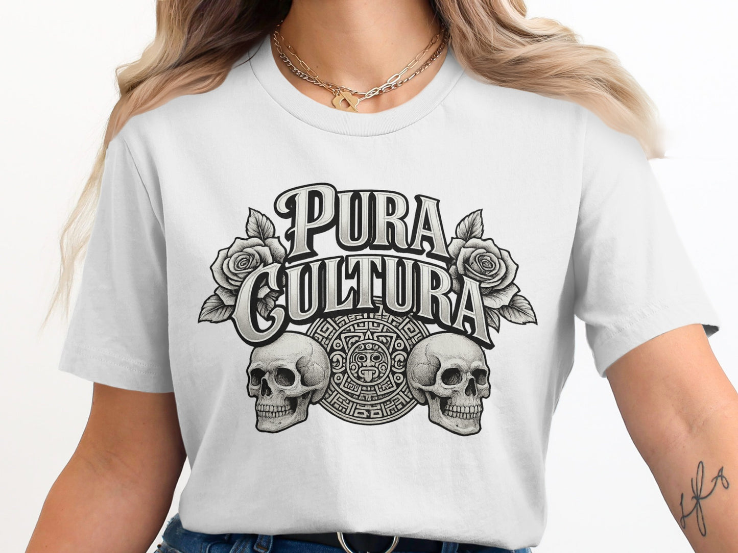 Pura Cultura Skulls and Roses Graphic Tee product