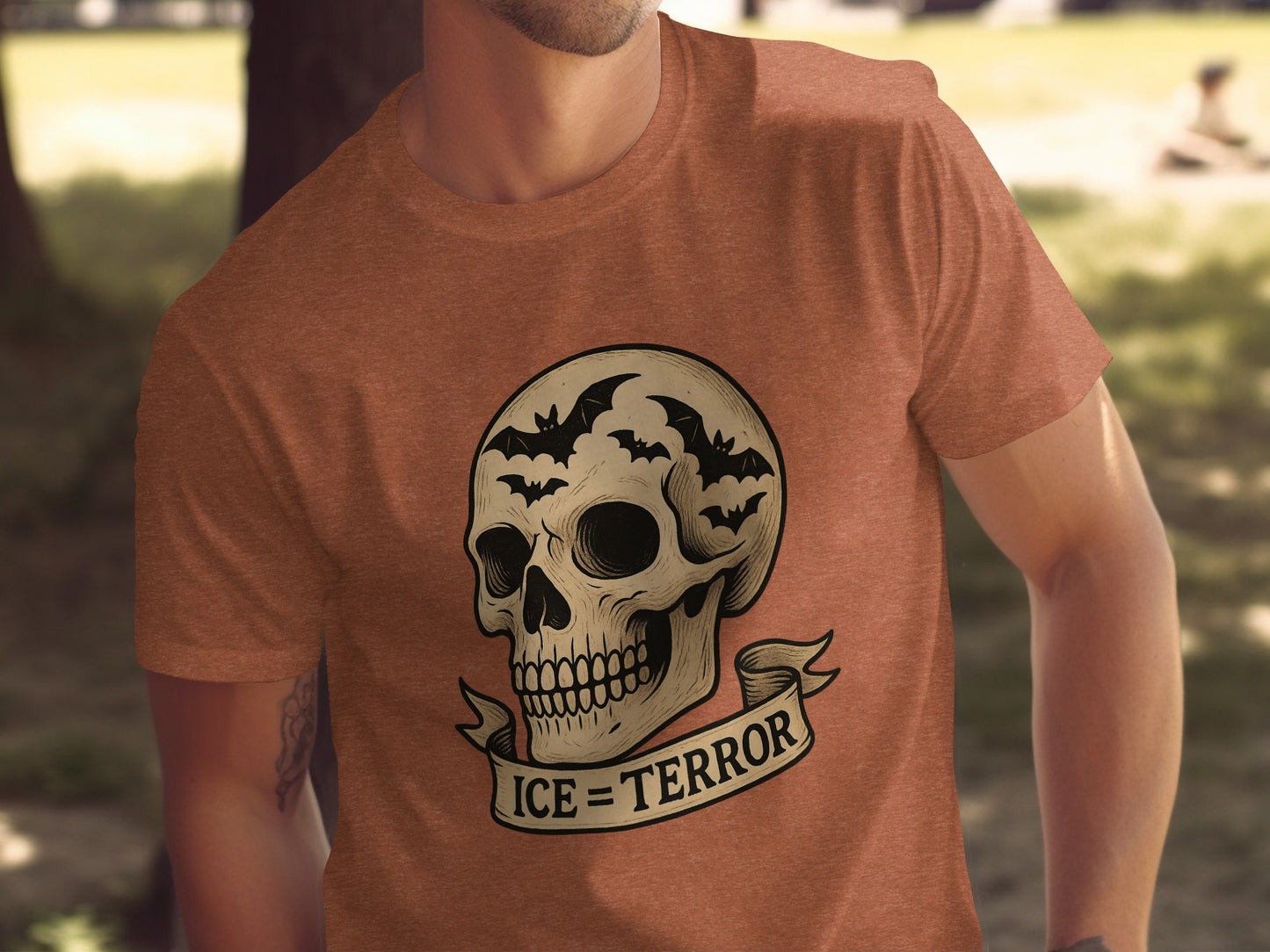 Ice Terror Skull Design Graphic Tee product
