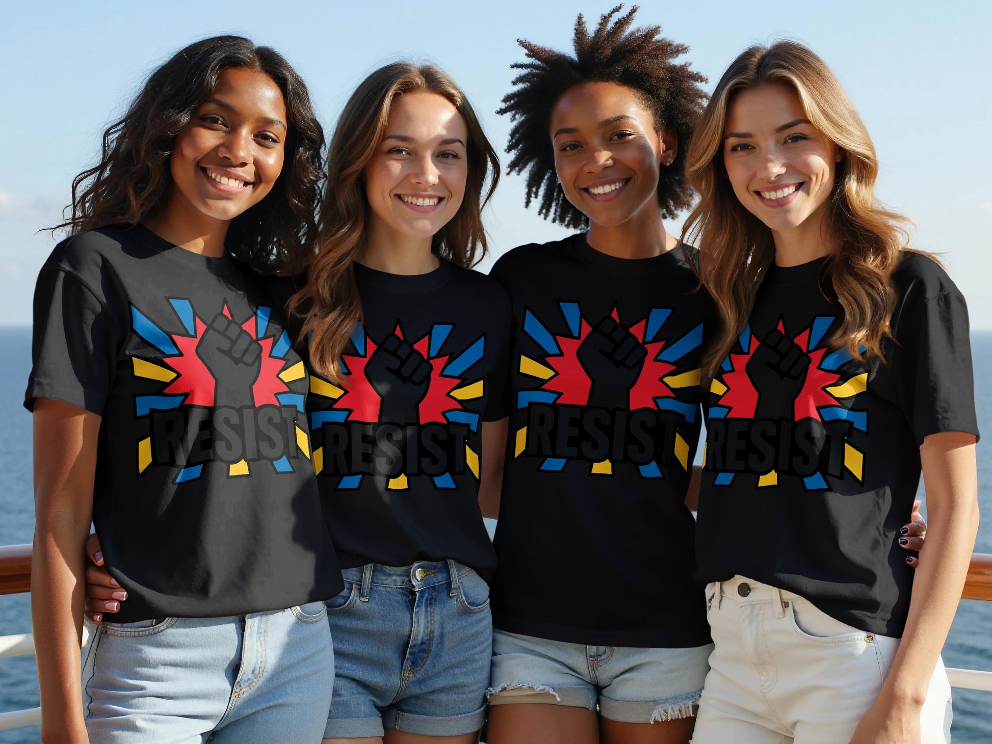 Resist Fist Graphic Tee Empowerment T-shirt product type