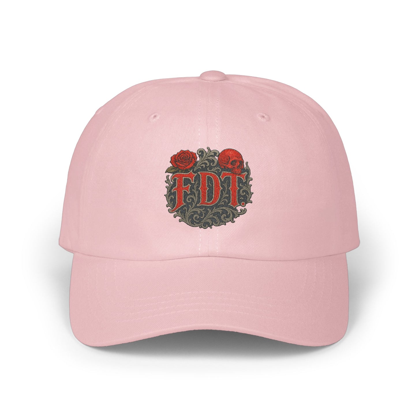 Stylish Pink Baseball Cap with Embroidered EDT product type