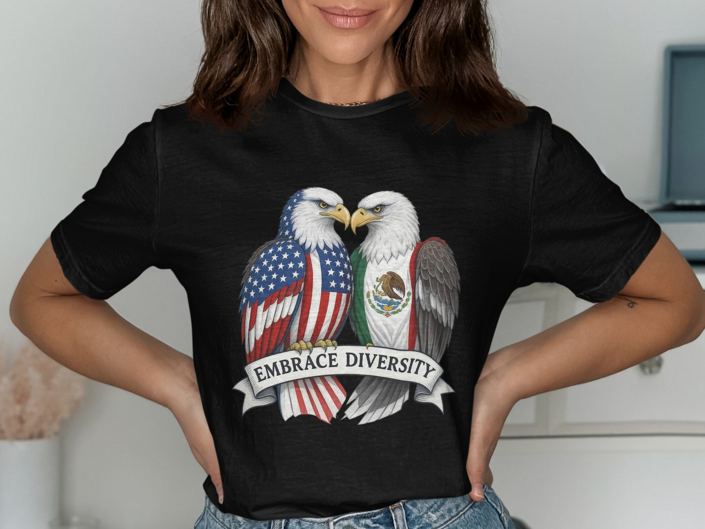 Embrace Diversity Bald Eagles Graphic T-shirt product type