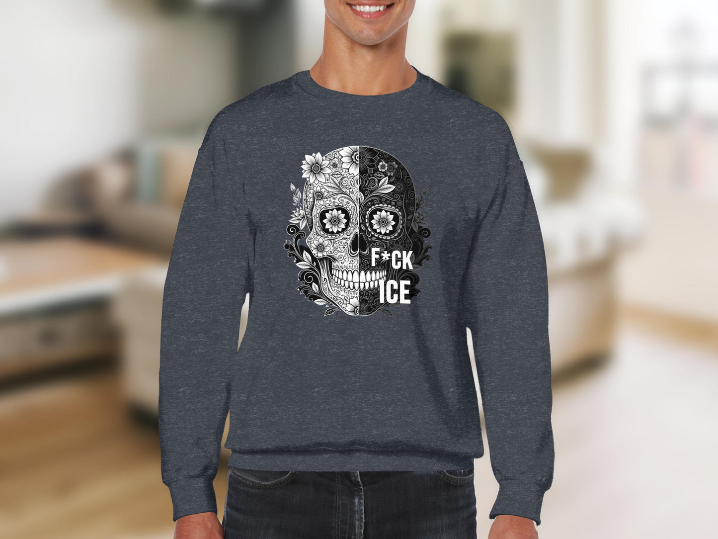 Detailed Skull Graphic F*ck Ice Long Sleeve product
