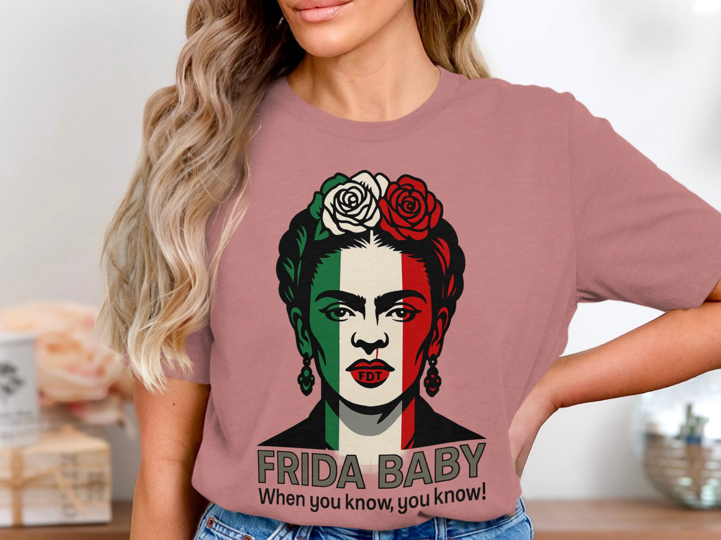 Frida Baby Graphic Design Short Sleeve T-Shirt product