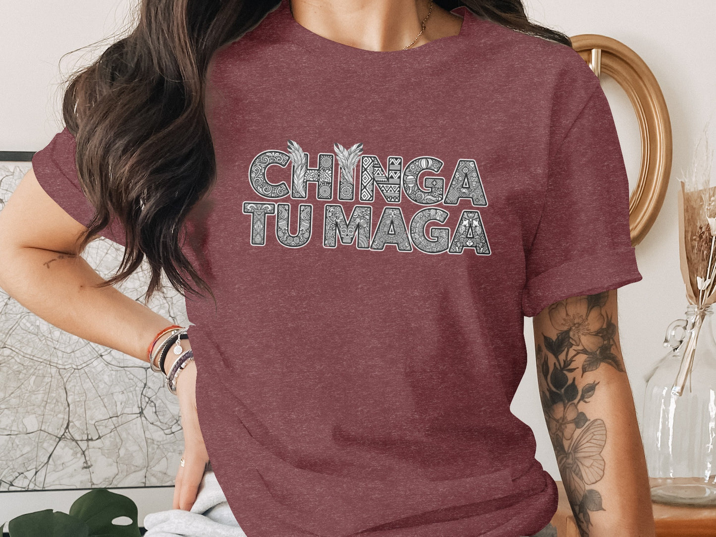 Chinga Tu Maga Graphic Tee Casual Stylish Shirt product type