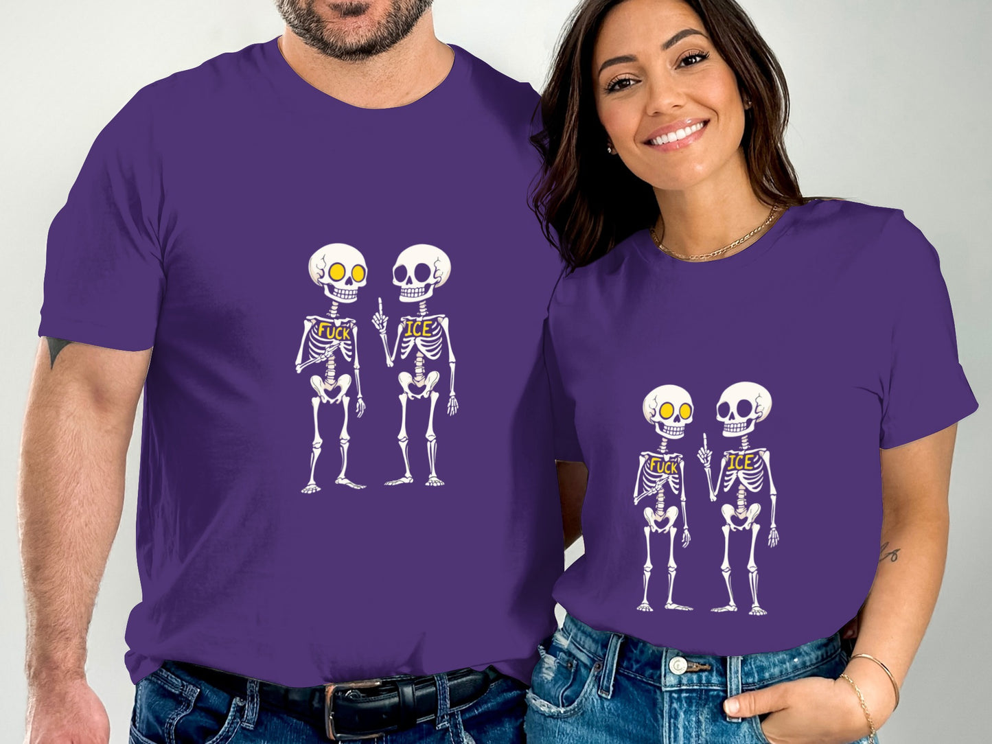Halloween Anti Trump FDT Chinga Tu Maga Skeleton T-Shirts