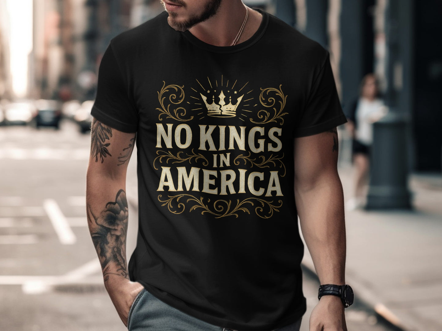 No Kings in America Graphic Tee Shirt product