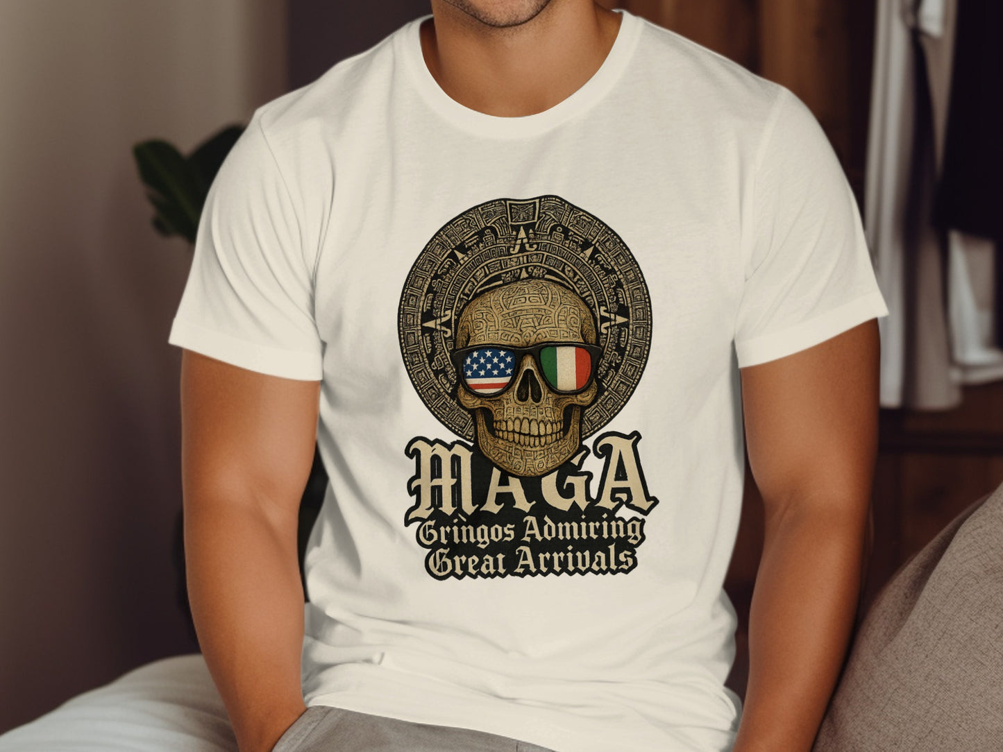 Gringos Admiring Great Arrivals Skull T-shirt product type