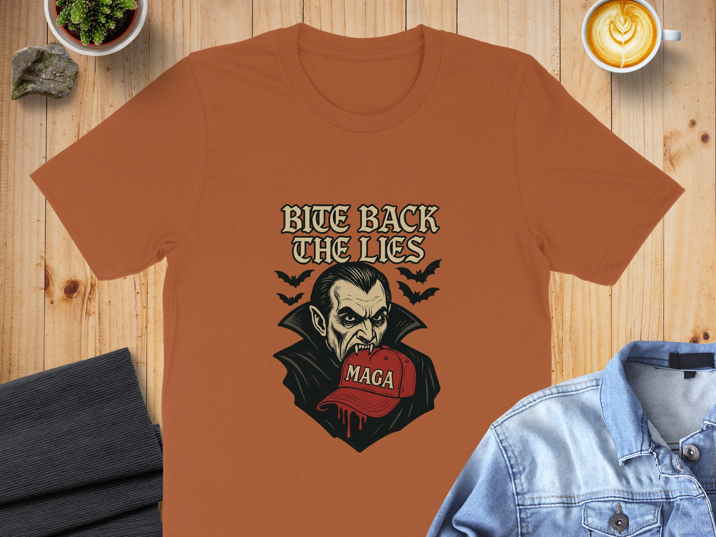 Bite Back The Lies Vampire Themed T-shirt product