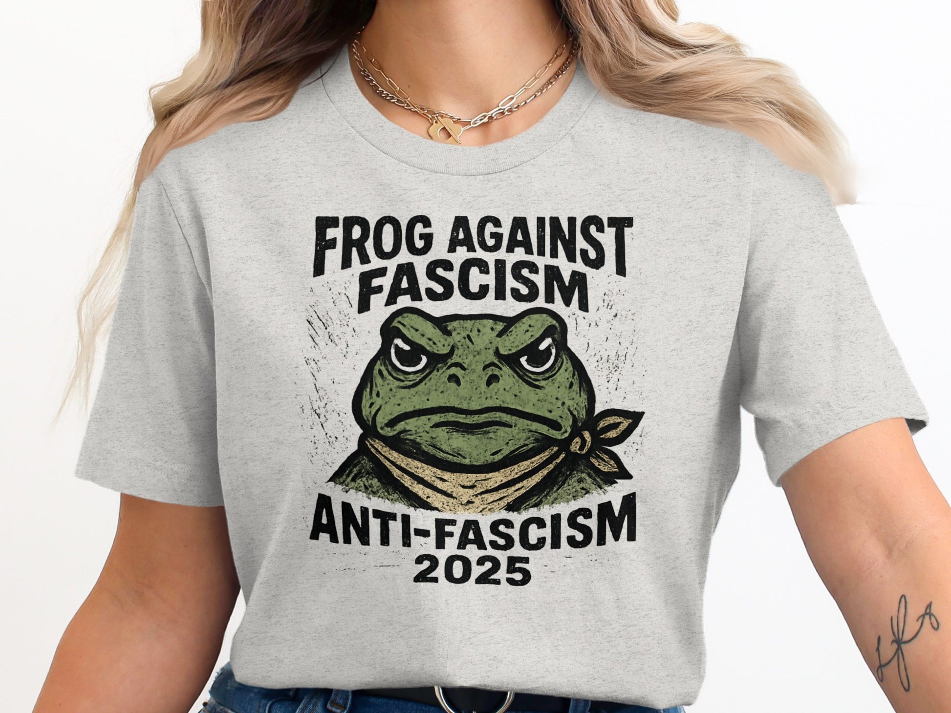Frog Against Fascism Anti-Fascism 2025 T-shirt
