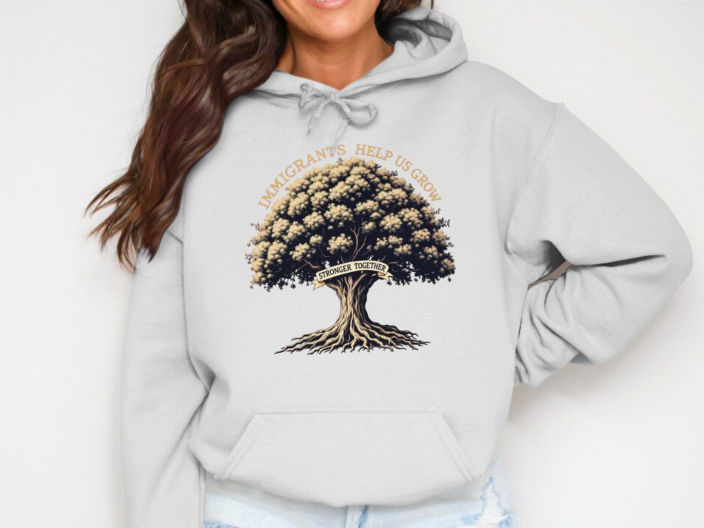 Immigrant's Help Us Grow Stronger Together hoodie product