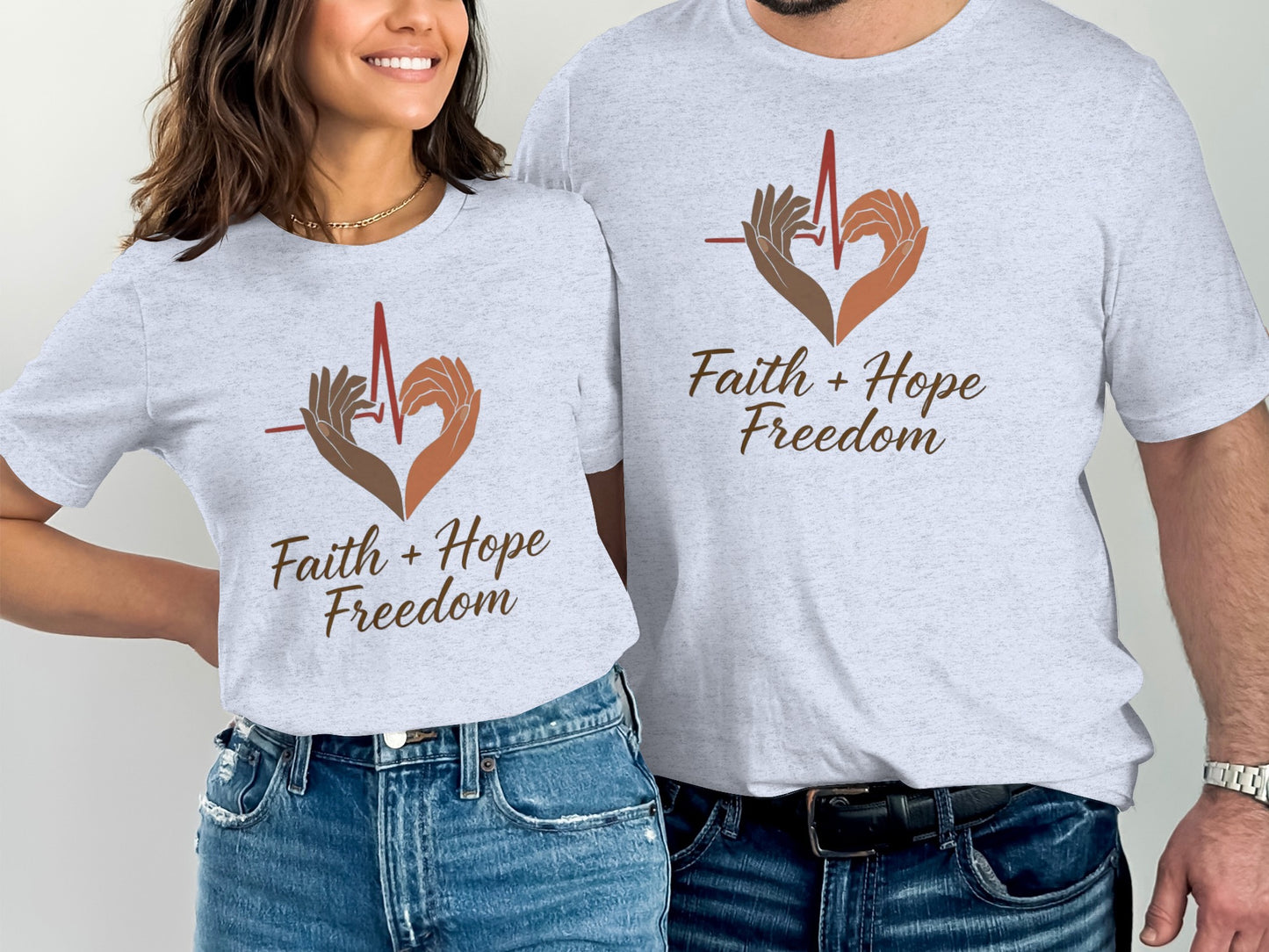 Faith Hope Freedom Graphic T-Shirt for Unisex product