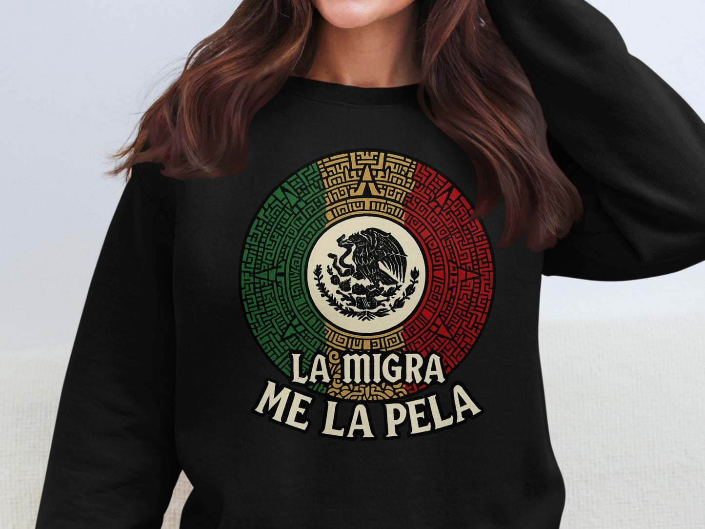 La Migra Me La Pela Graphic Sweatshirt product type