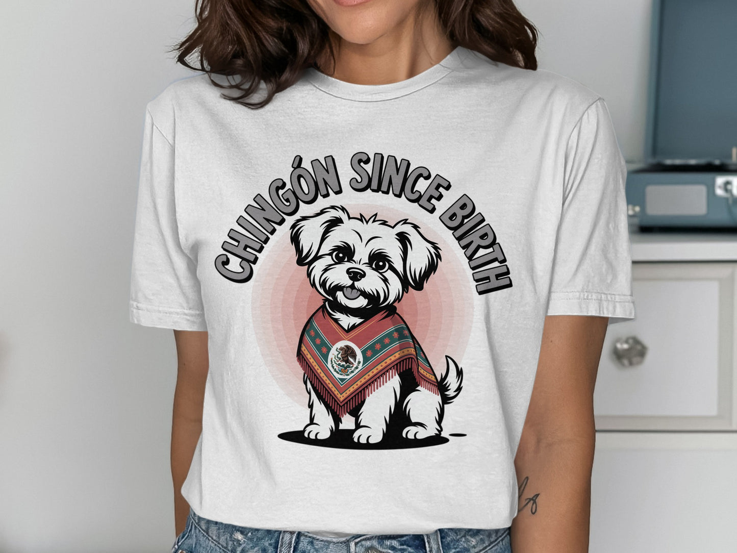 Chingón Since Birth Dog with Poncho Shirt product type