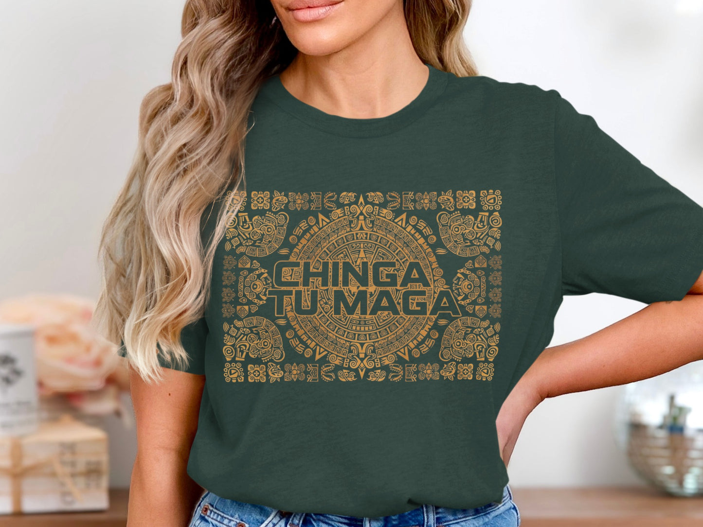 Chinga Tu Maga Graphic Printed Top Product