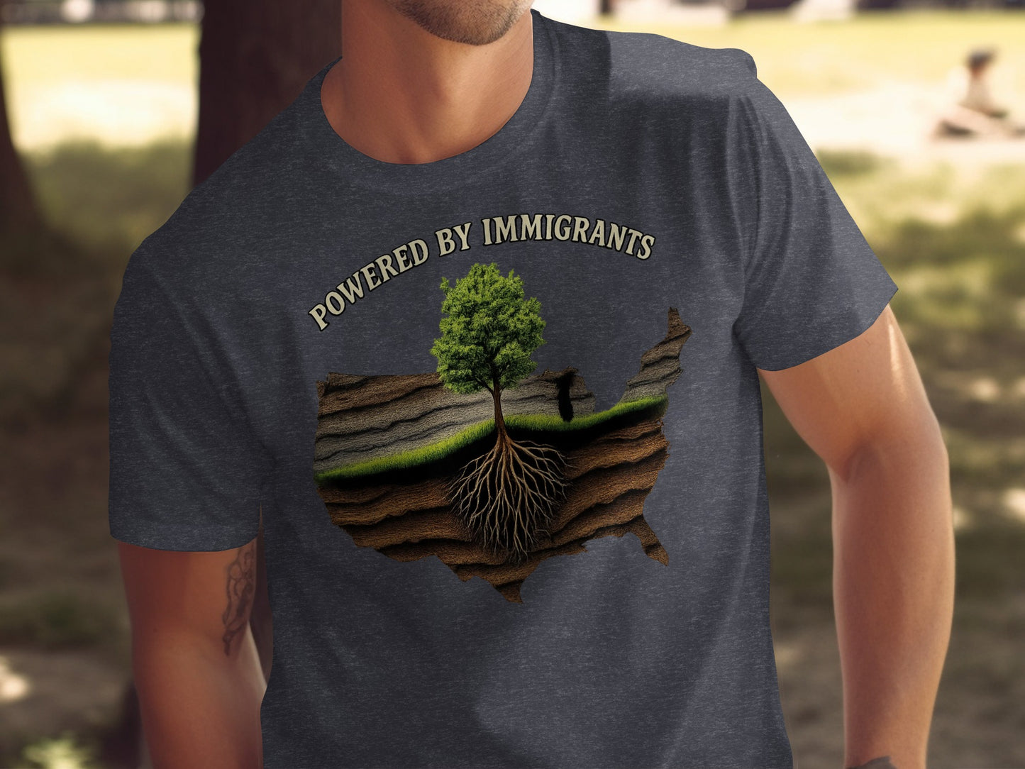 Powered by Immigrants Graphic T-Shirt product type