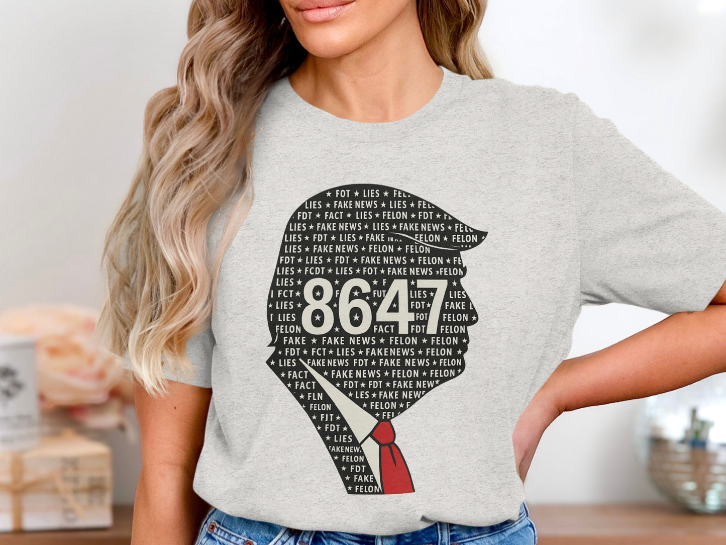 Statement White Graphic 8647 Lies Head T-Shirt product type