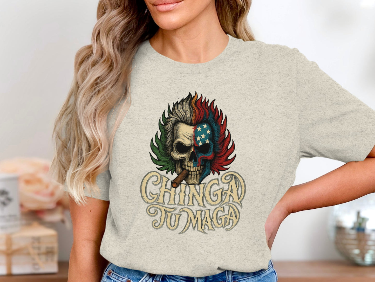 Chingad Tu Maga Skull Graphic T-shirt product