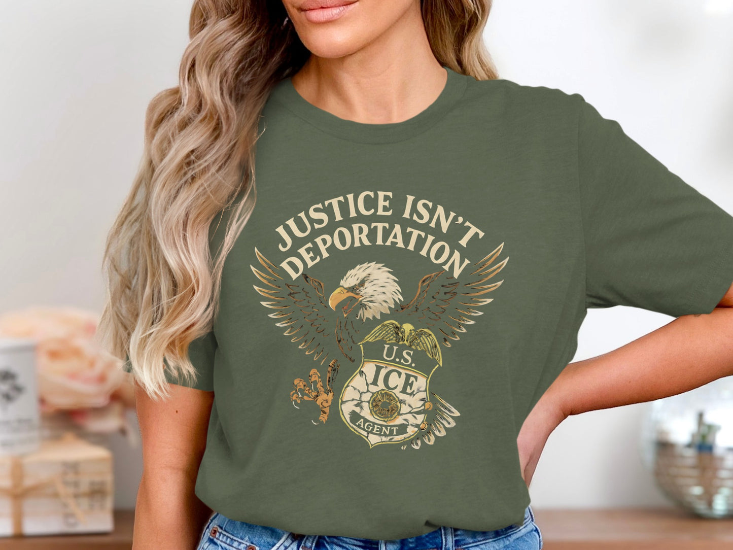 Justice Isn't Deportation U.S. ICE T-shirt product