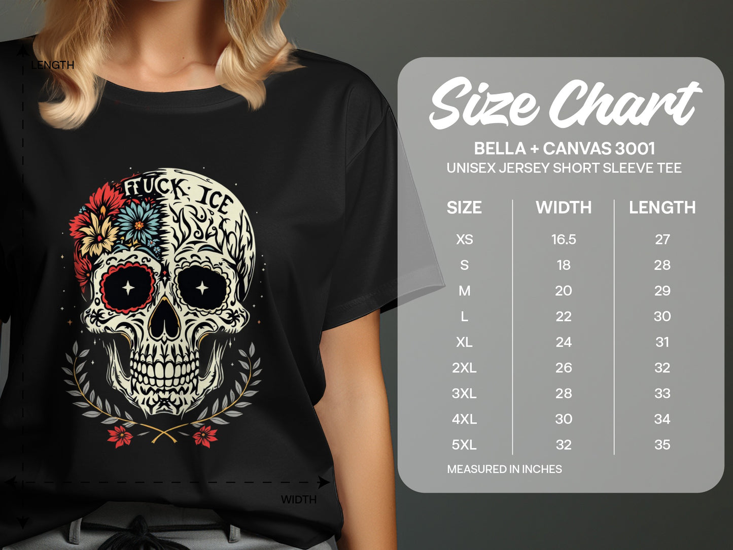 Skull Illustration on Black Unisex Jersey Short Sleeve Tee product