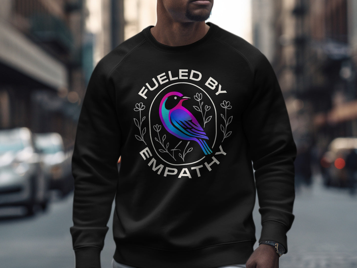Fueled by Empathy Colorful Bird Design product type