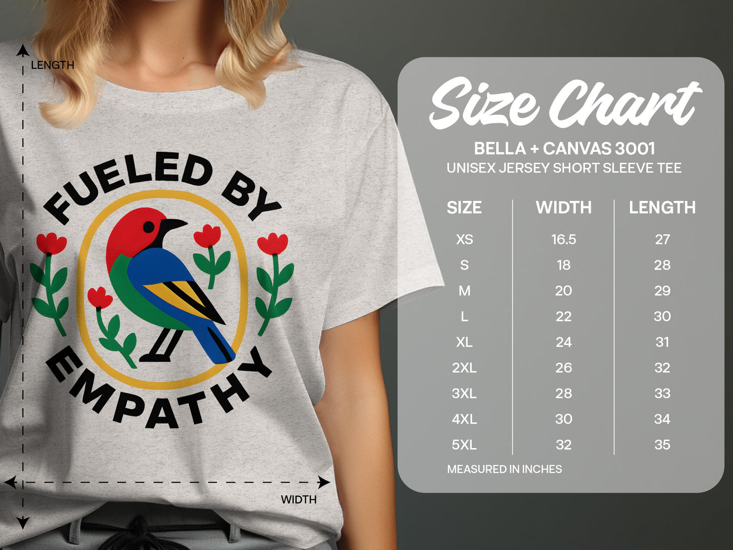 Fueled By Empathy Bird Graphic Unisex Jersey Tee product