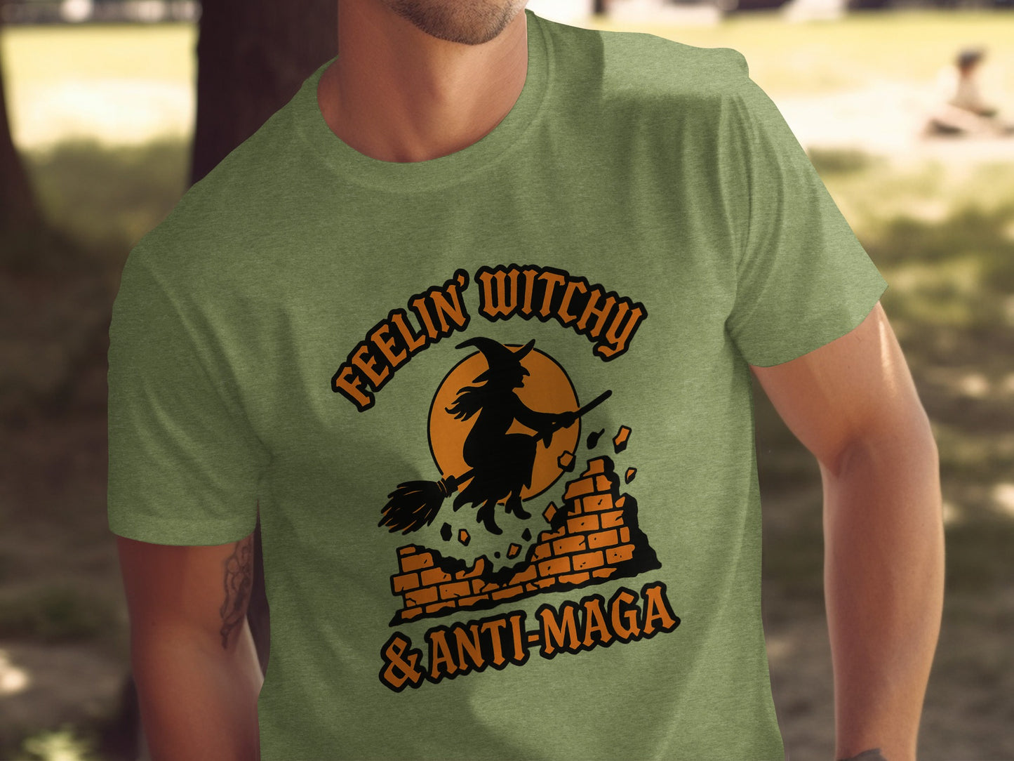 Feelin Witchy Anti-MAGA Halloween Witch T-shirt product