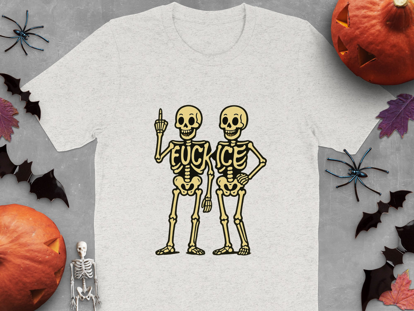 Humorous Skeletons Graphic Halloween Shirt product type