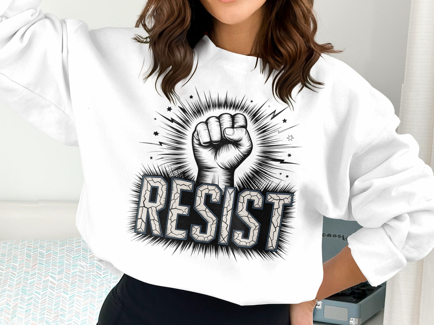 Empowering Resist Graphic Statement Sweatshirt product