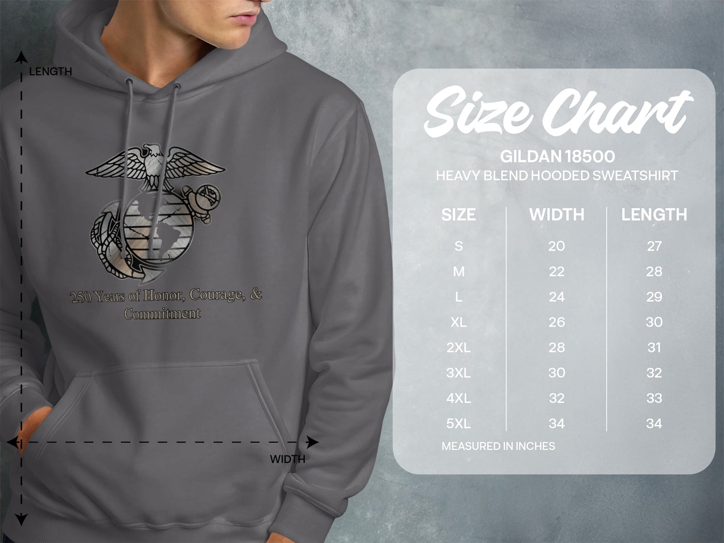 250 Years of Honor Courage Commitment Sweatshirt