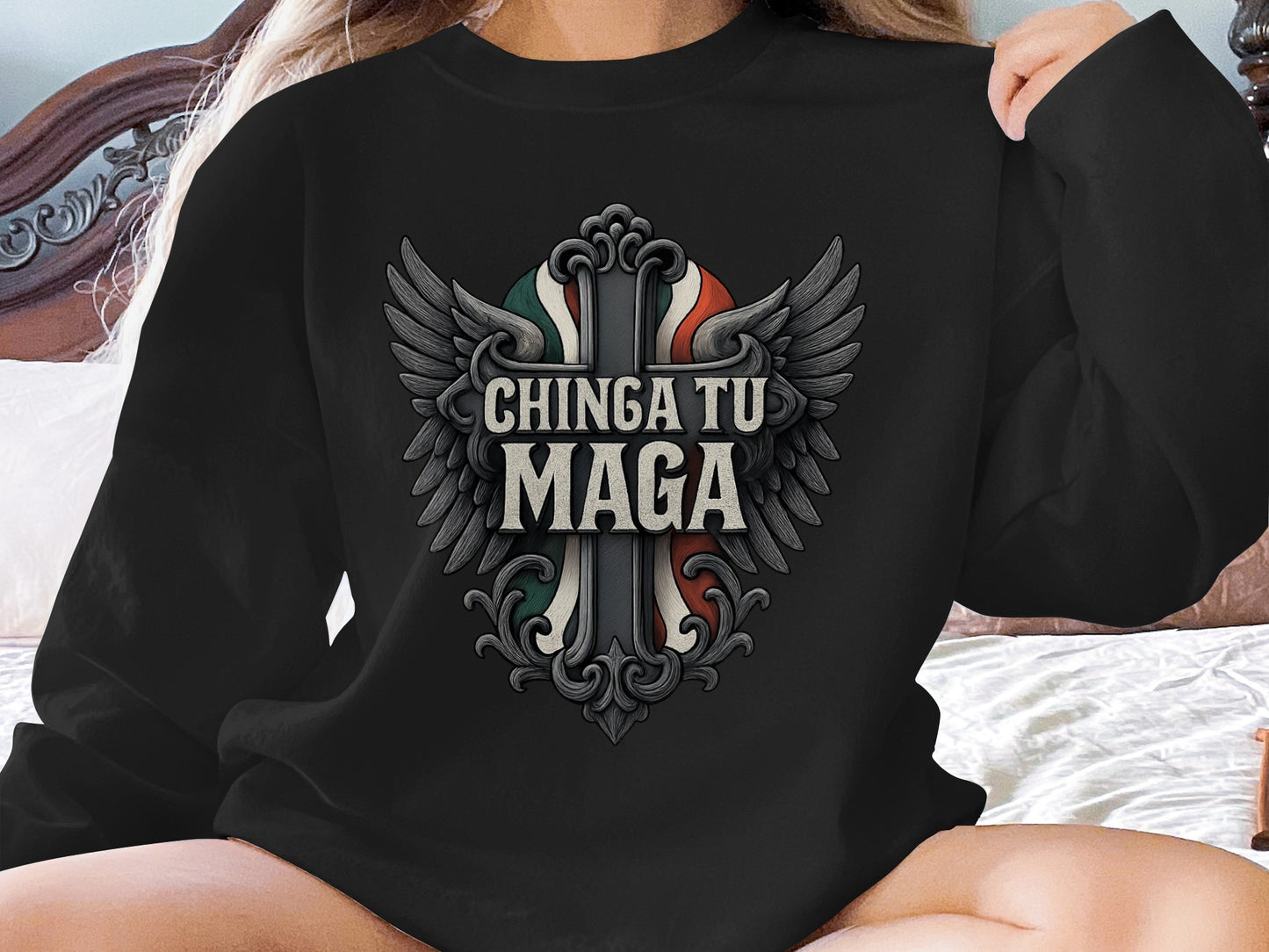 Chinga Tu Maga Graphic Long Sleeve Tee Product