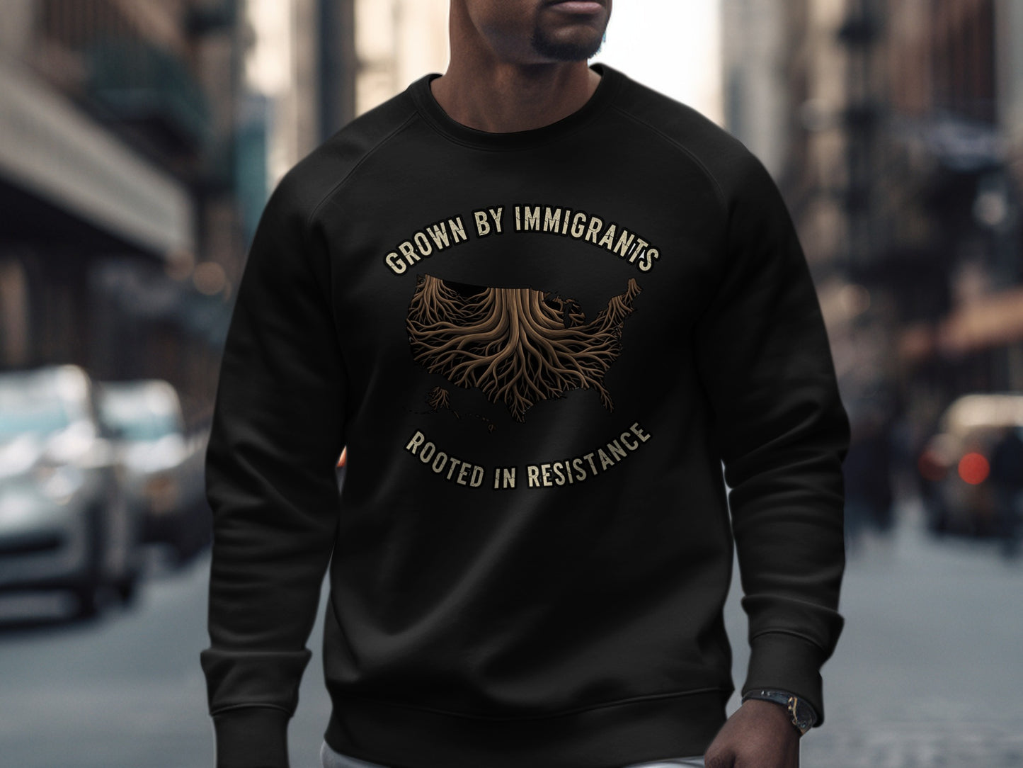 Grown By Immigrants Rooted In Resistance sweatshirt