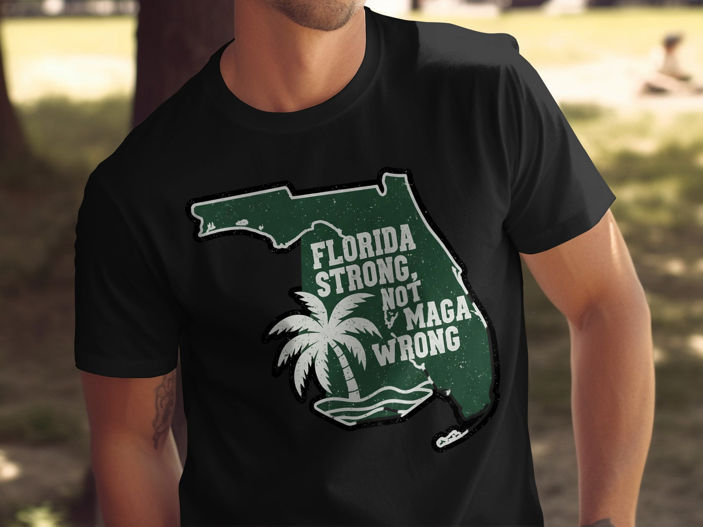 Florida Strong Not Maga Wrong Statement T-Shirt product
