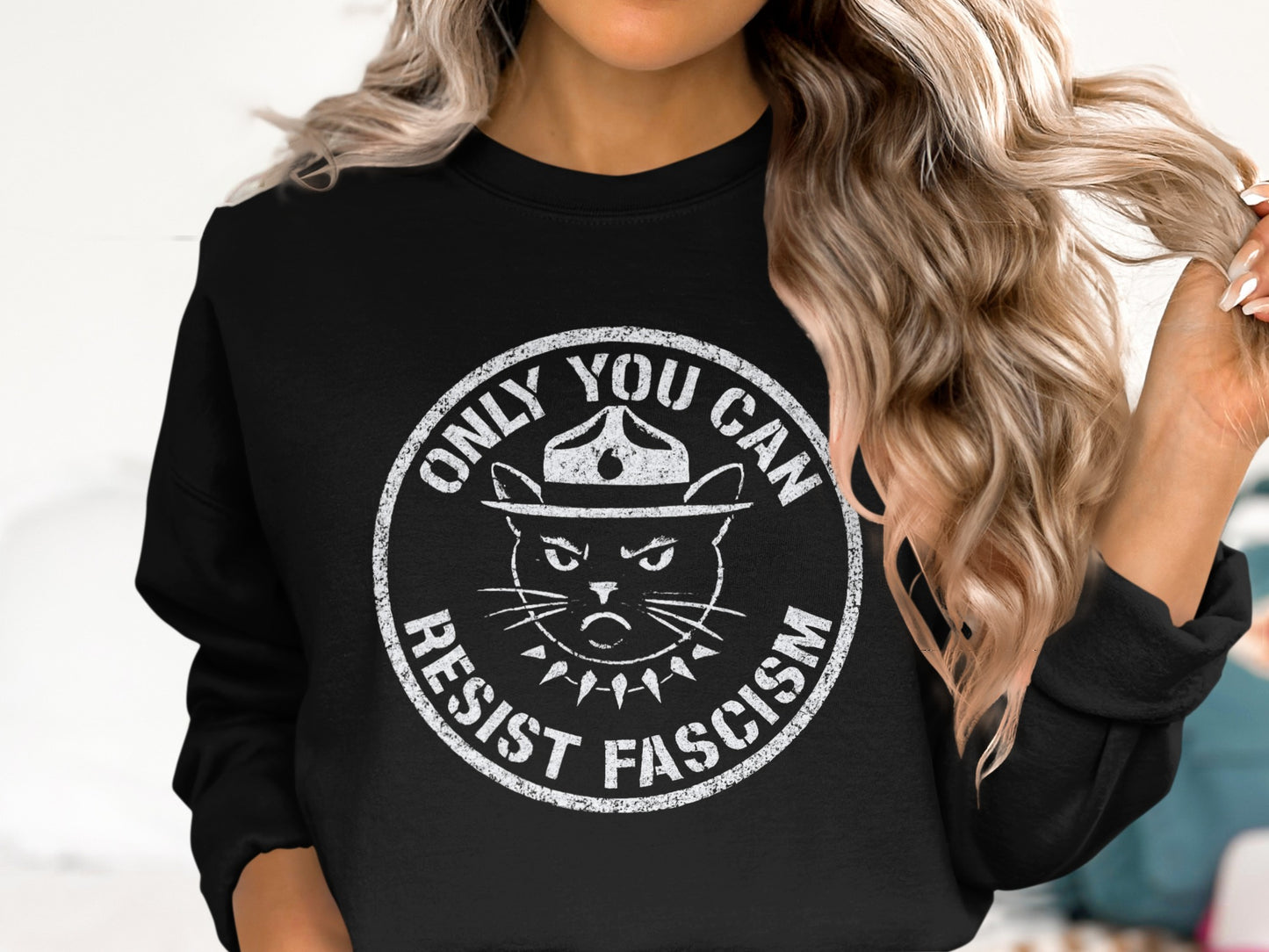 Only You Can Resist Fascism Graphic Sweatshirt product