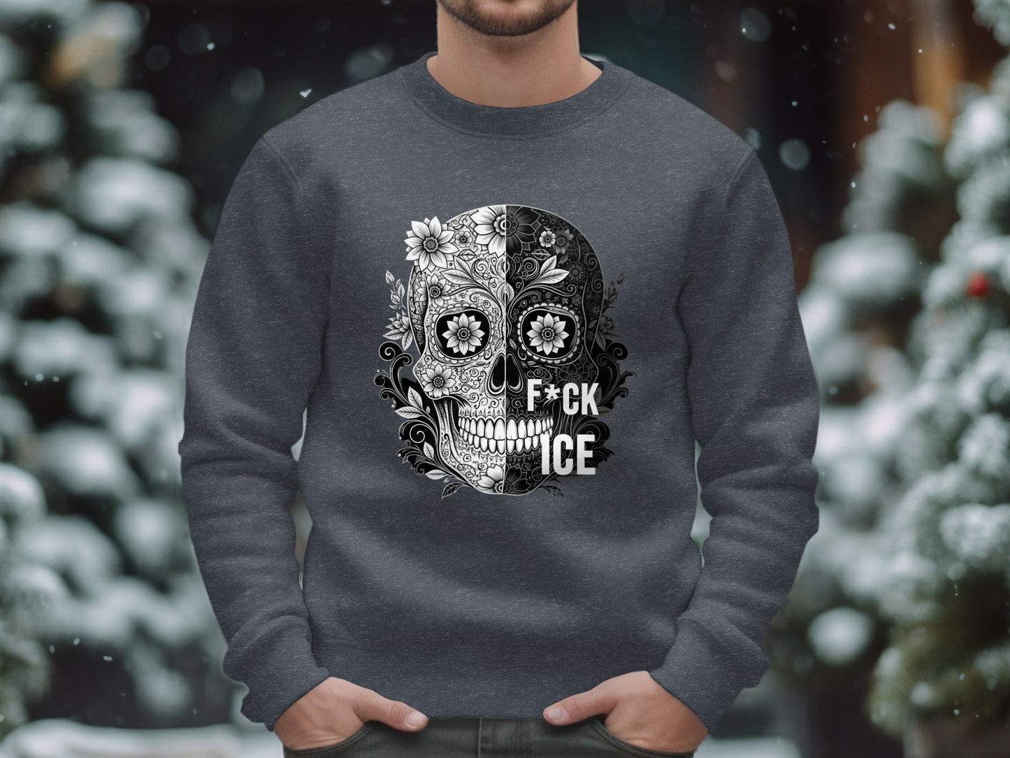 Skull Graphic Sweatshirt Winter Apparel product type