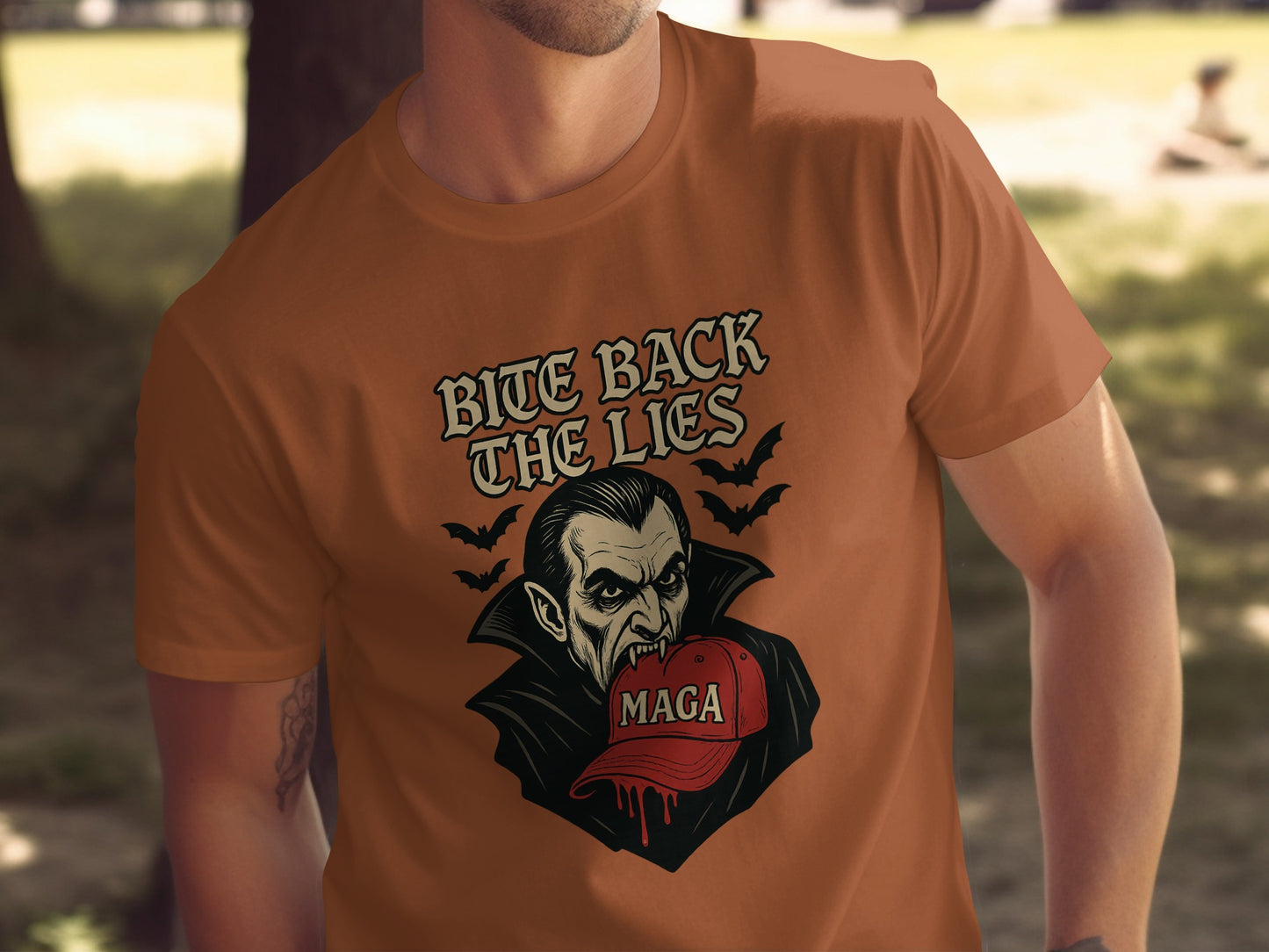 Bite Back The Lies Vampire Graphic T-shirt product