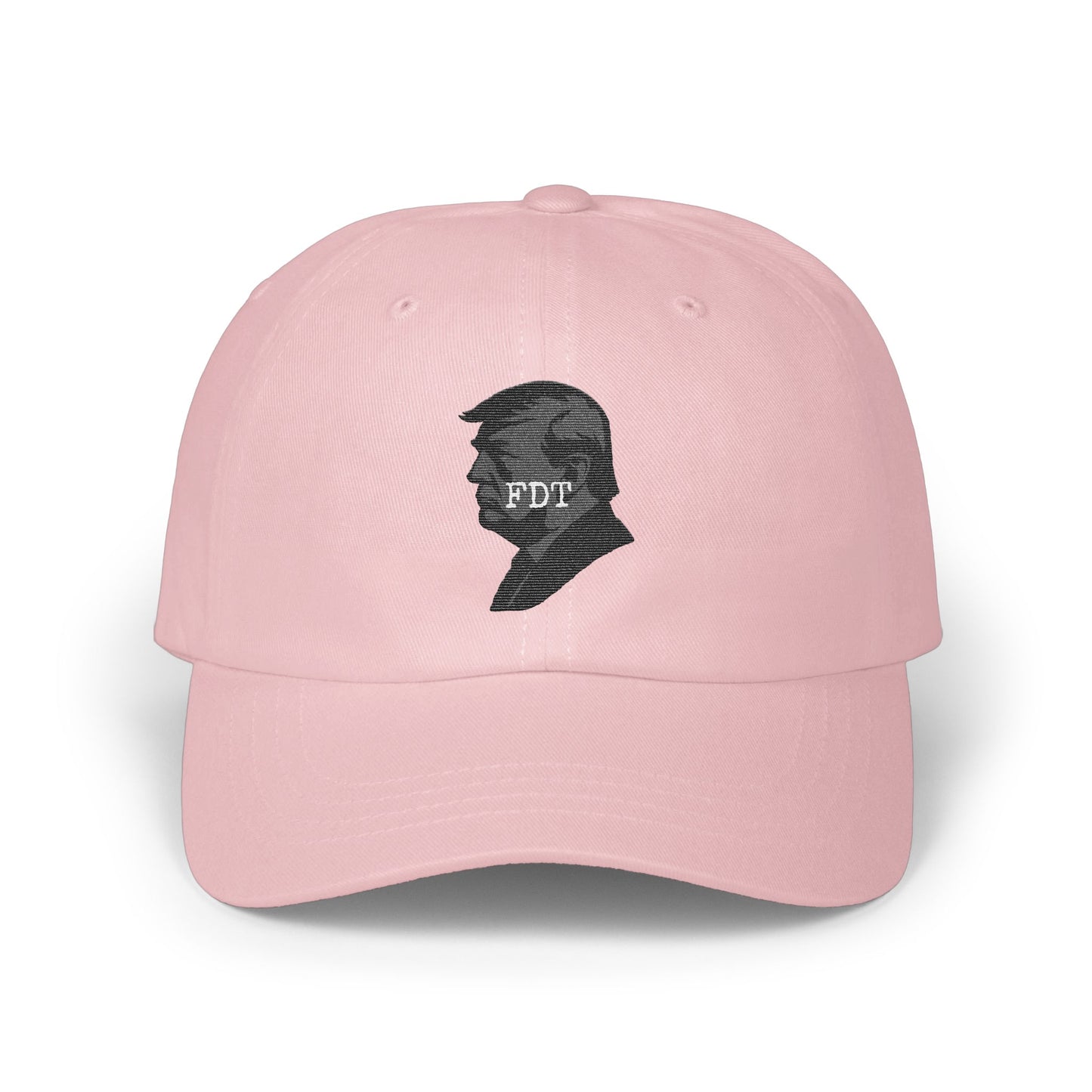 Silhouette Profile Pink Adjustable Baseball Cap product