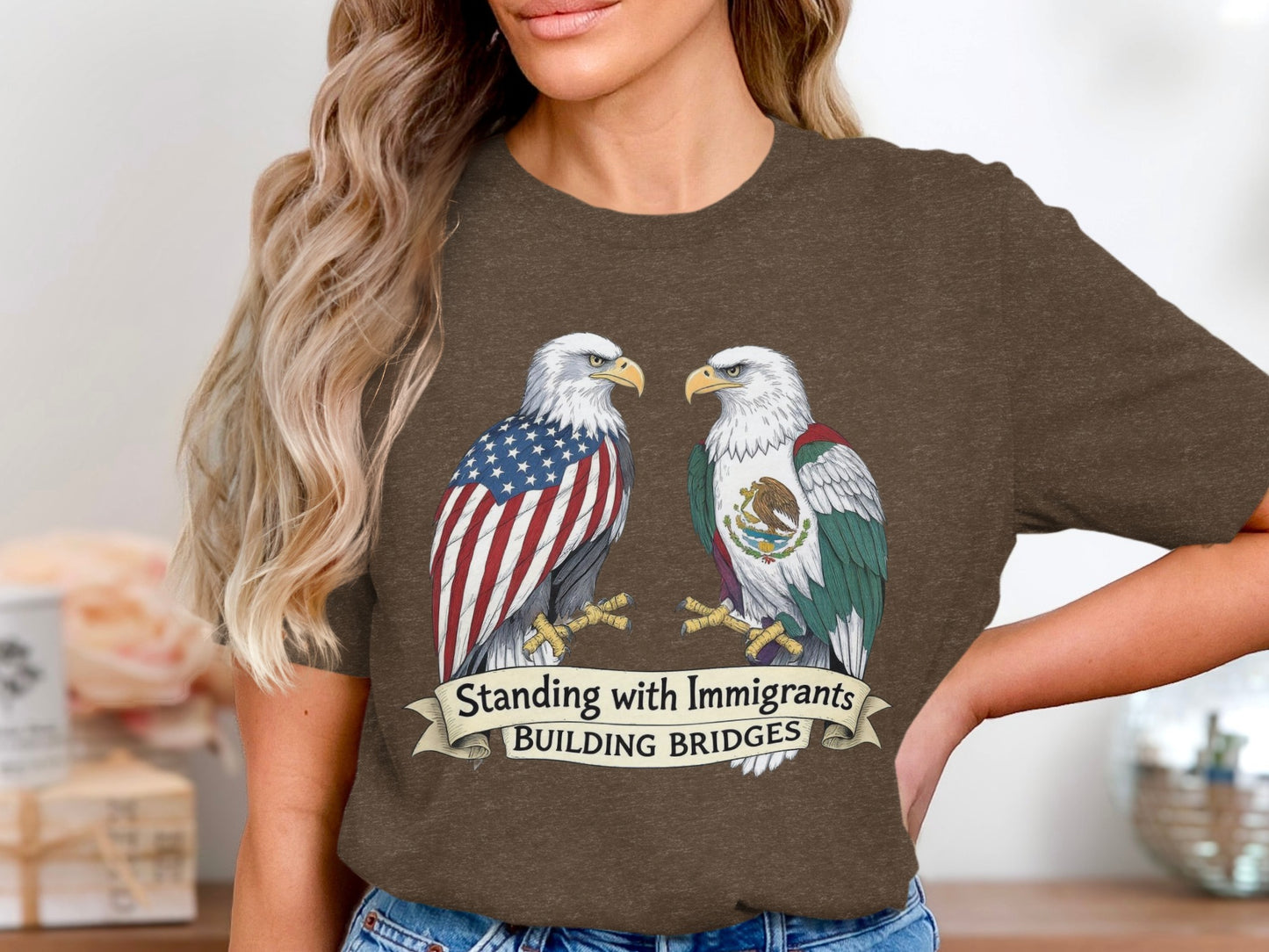 Standing with Immigrants Building Bridges T-Shirt product