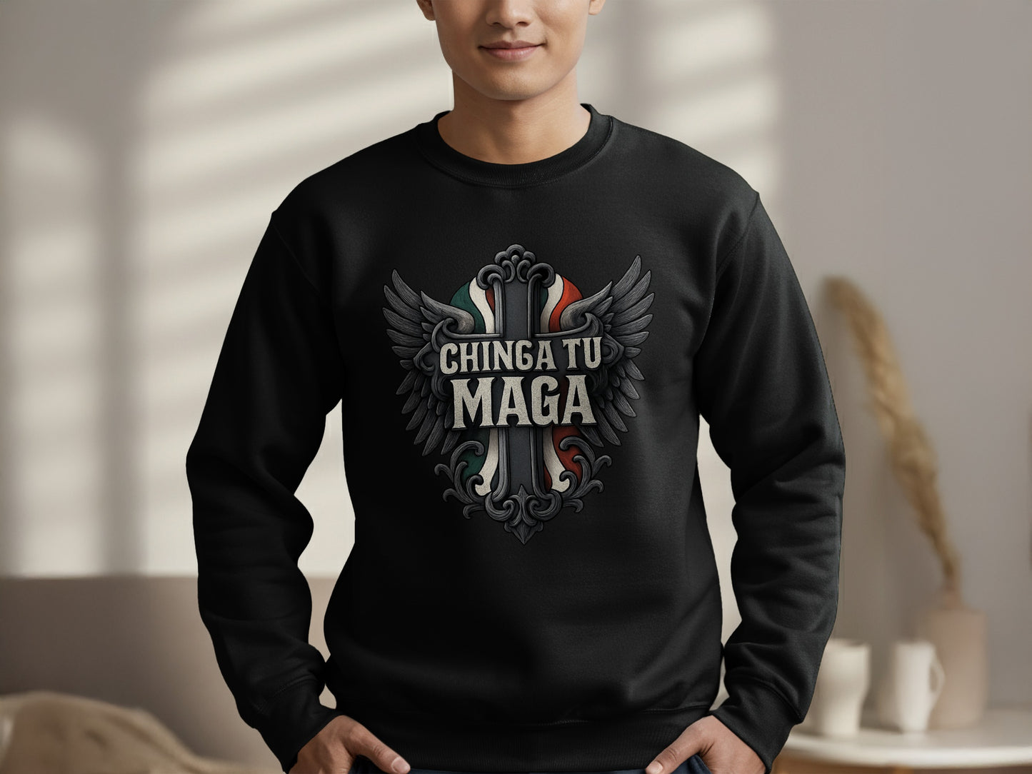 Chinga Tu Maga Graphic Statement Sweatshirt product