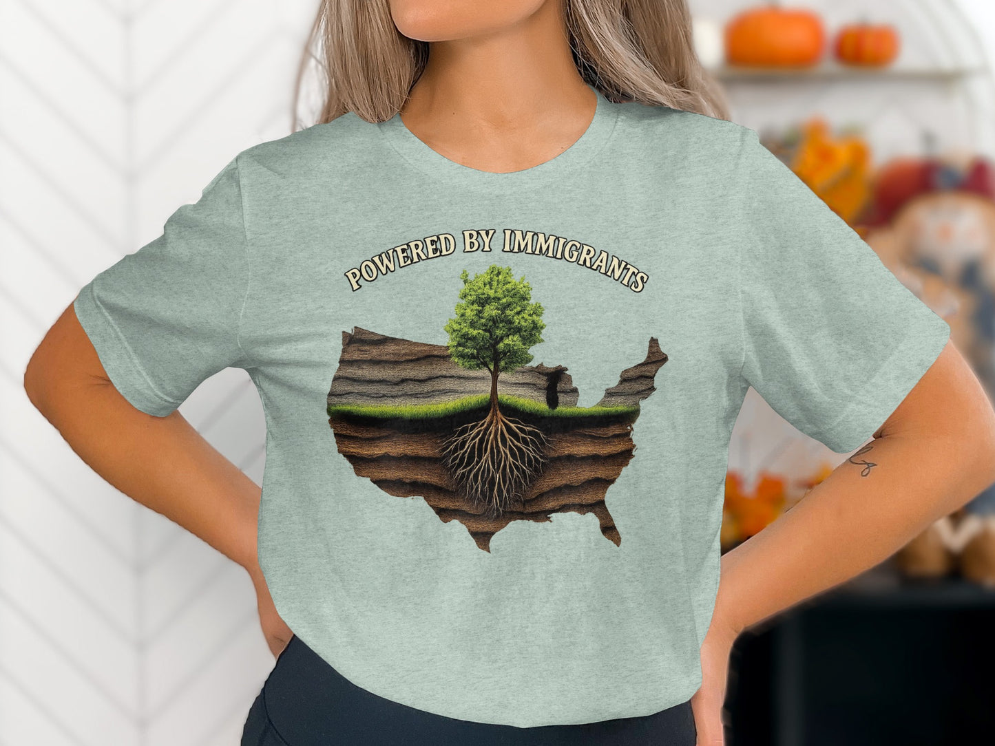 Powered by Immigrants Graphic T-Shirt product type