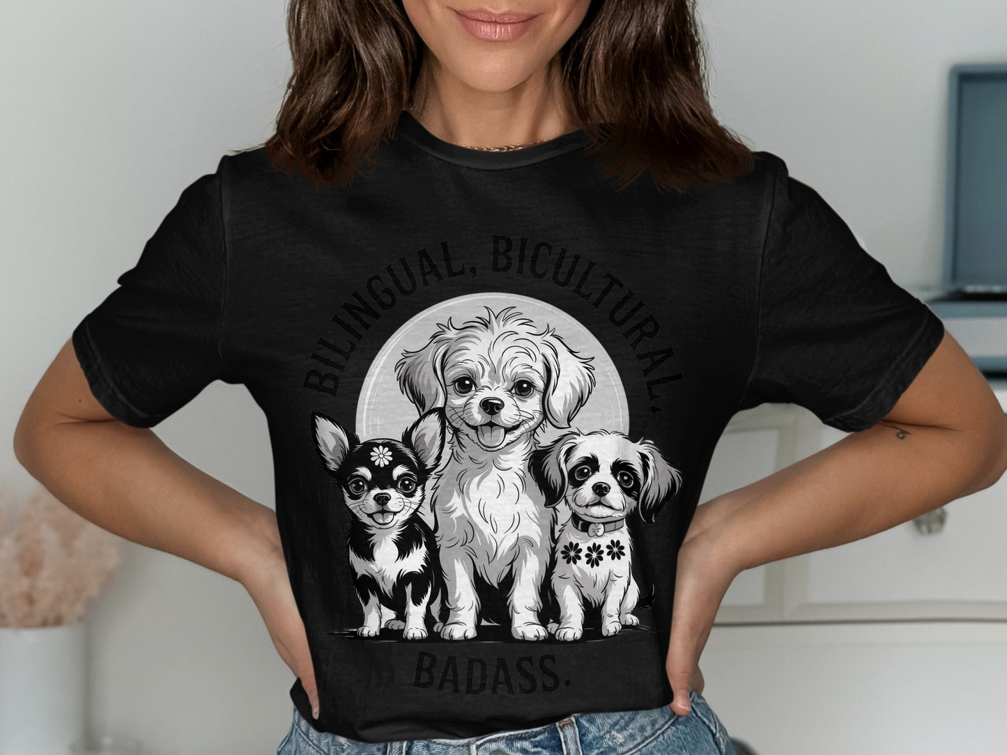 Bilingual Bicultural Badass Graphic T-Shirt product