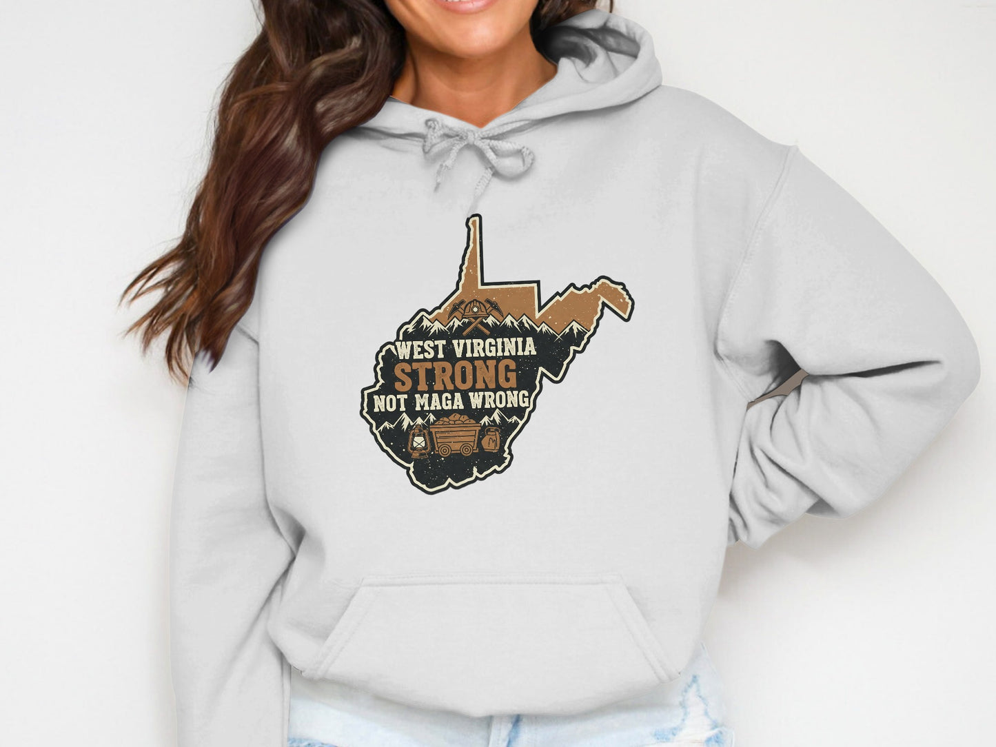 West Virginia Strong Not Maga Wrong Hoodie product