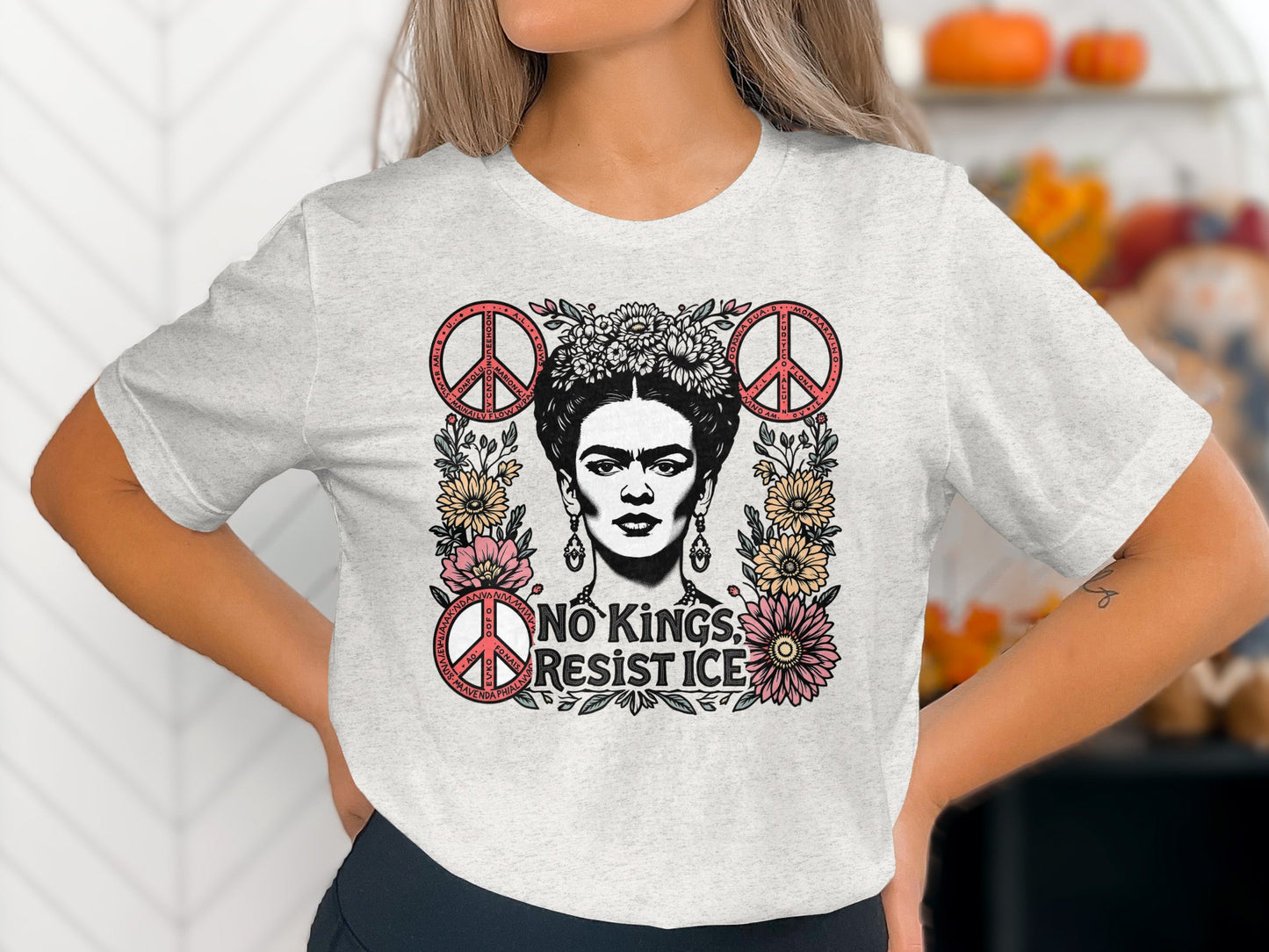 No Kings Resist Ice Peace Symbols Bold Art product