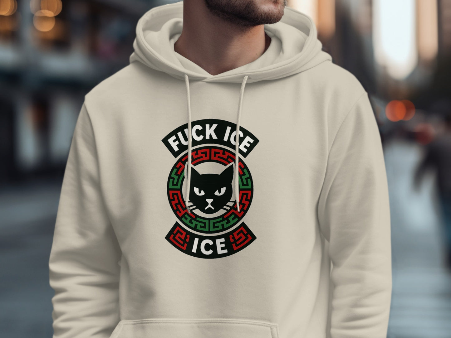 Bold Statement Cat Emblem Hoodie for Unique Product