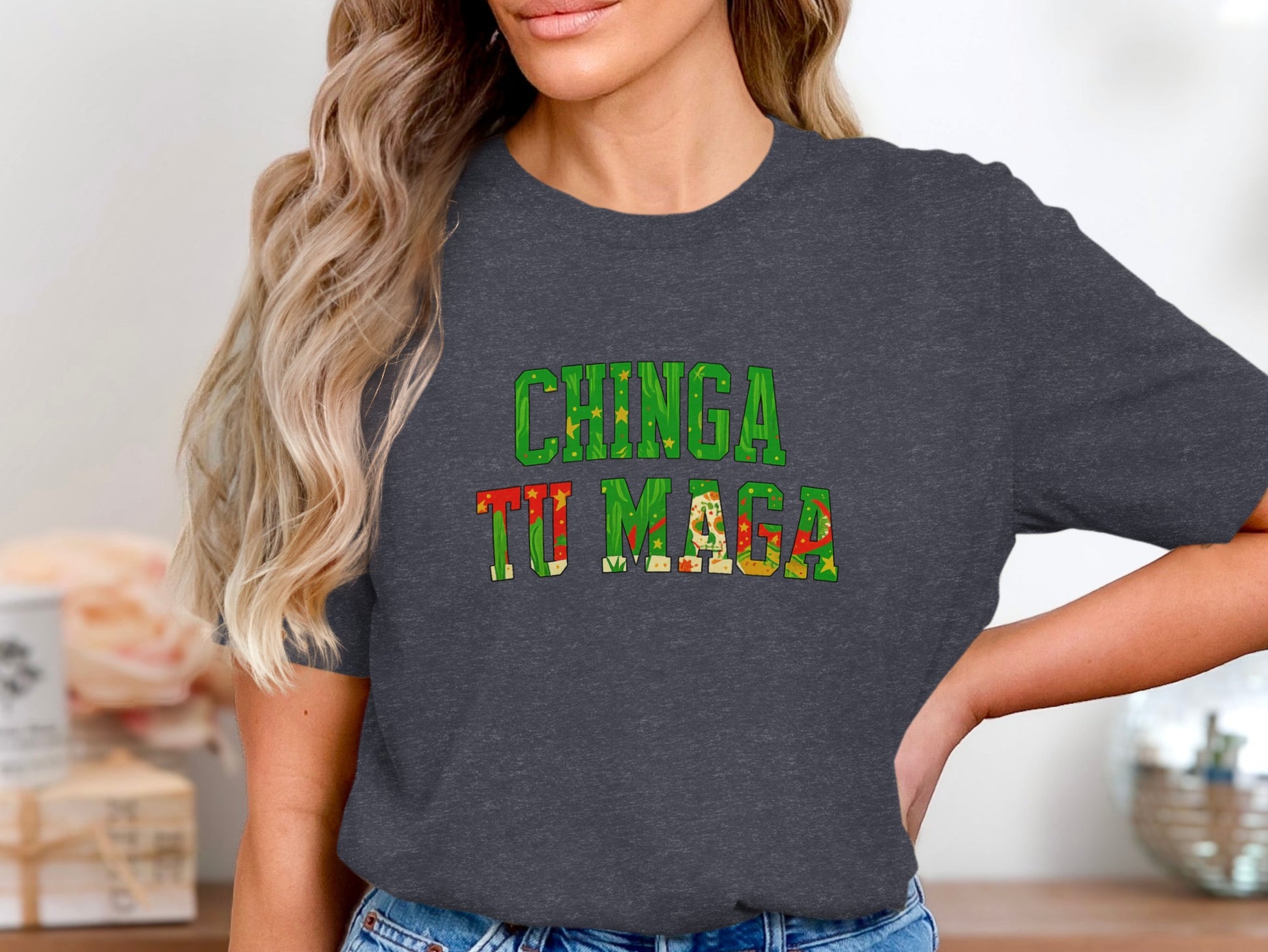 Chinga Tu Maga Statement Graphic T-shirt product type