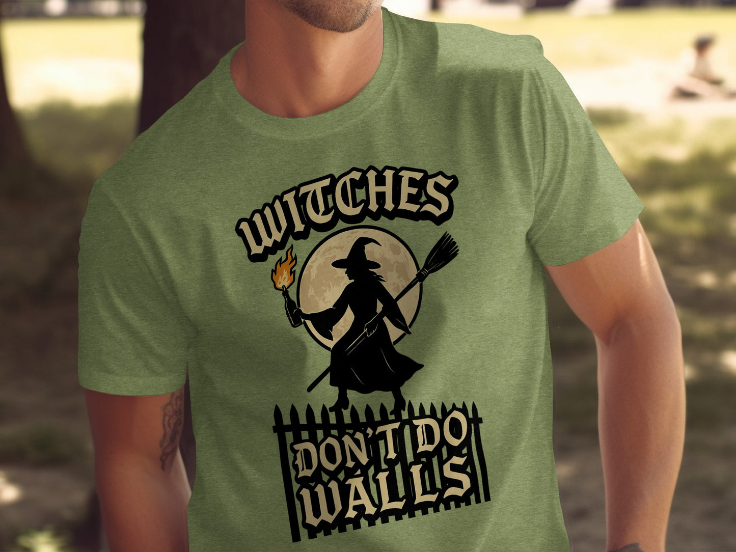Witches Don't Do Walls Halloween Design T-shirt product