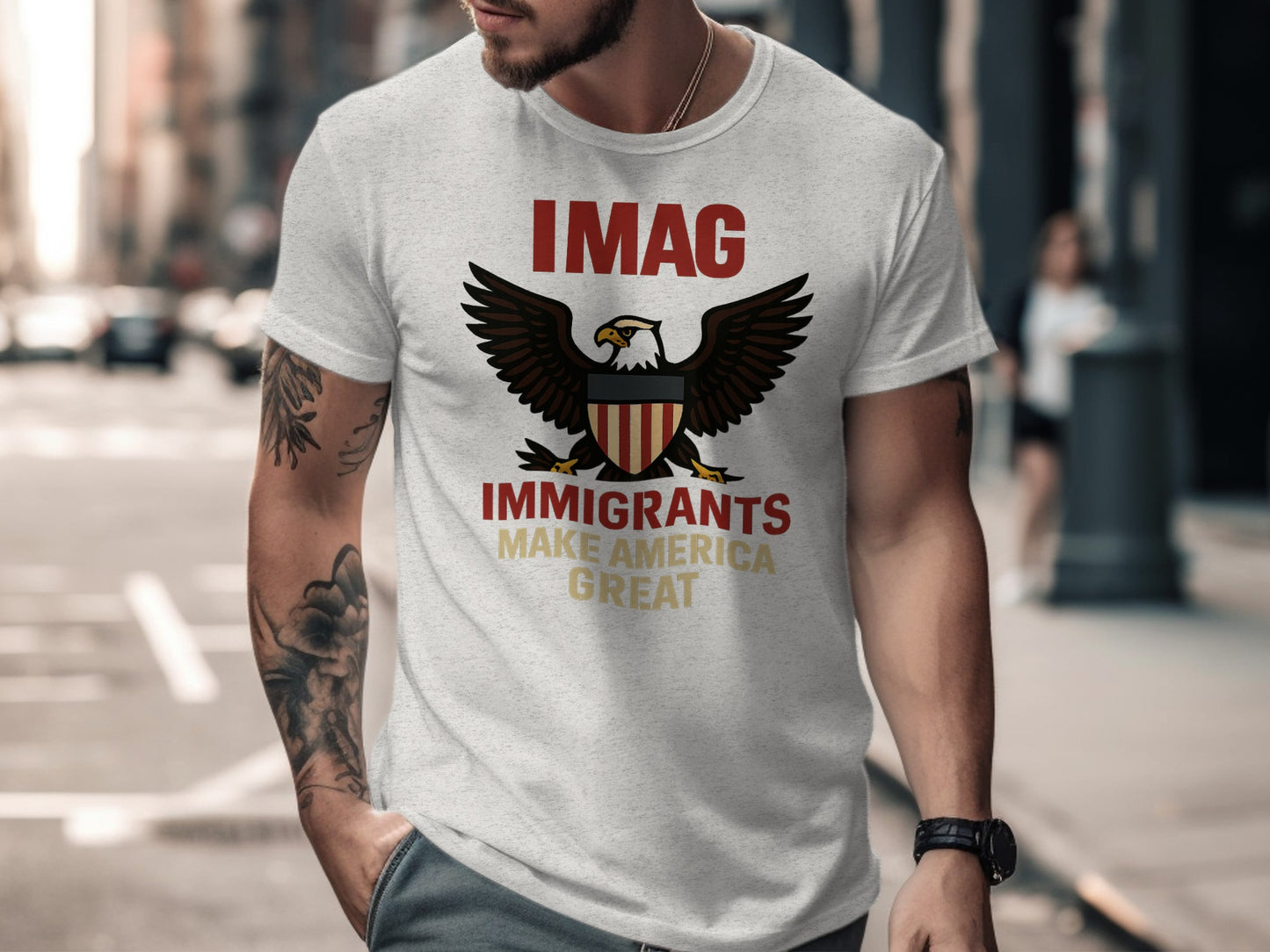 IMAG Immigrants Make America Great T-shirt product
