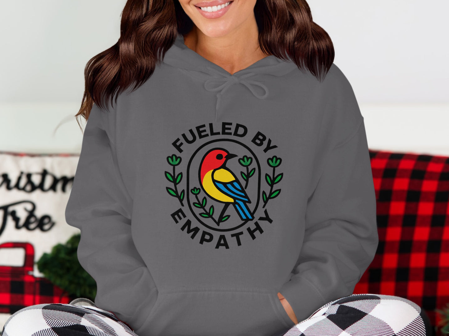 Fueled By Empathy Colorful Bird Hoodie product type