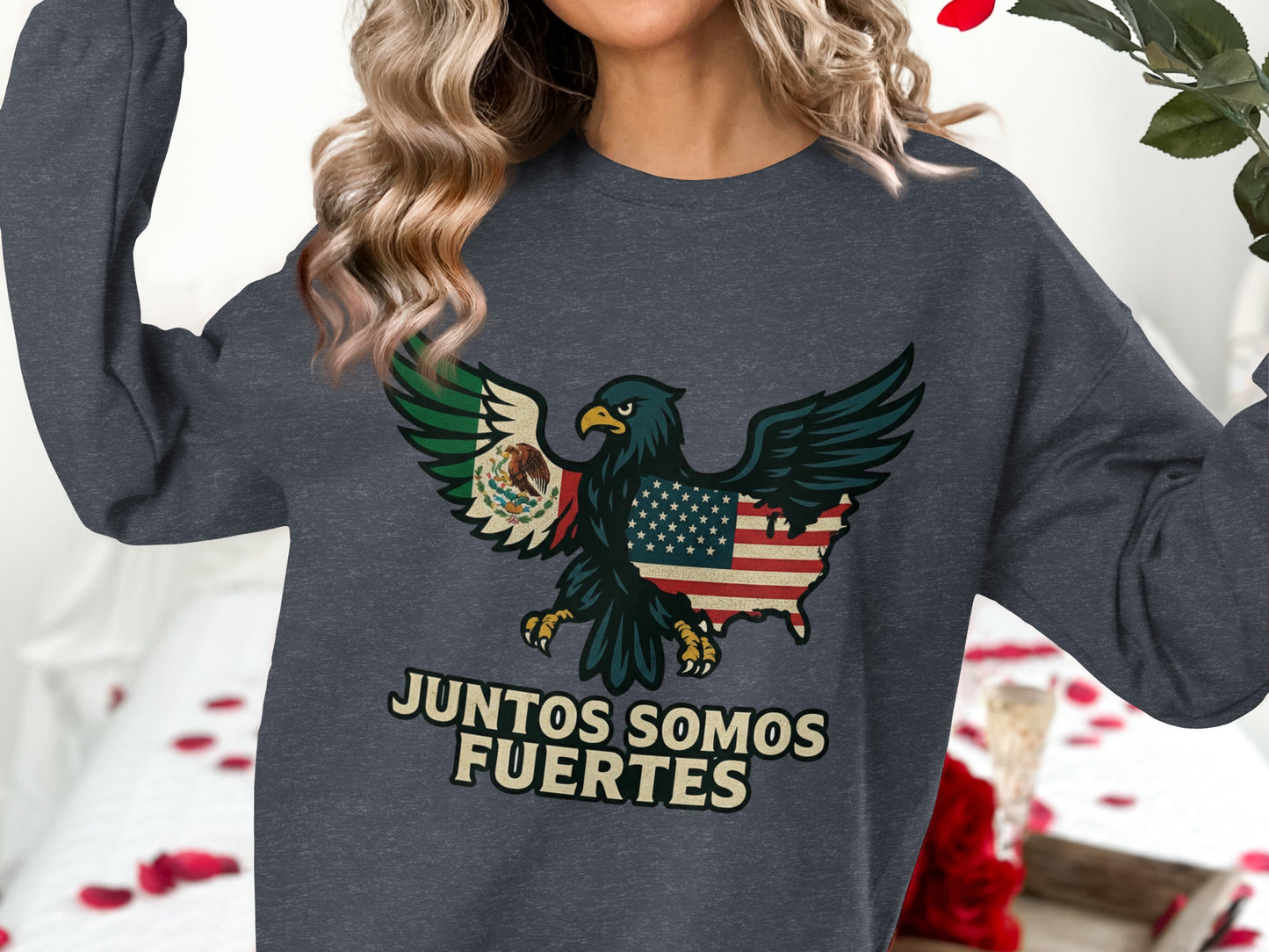 Juntos Somos Fuertes Patriotic Eagle Graphic product