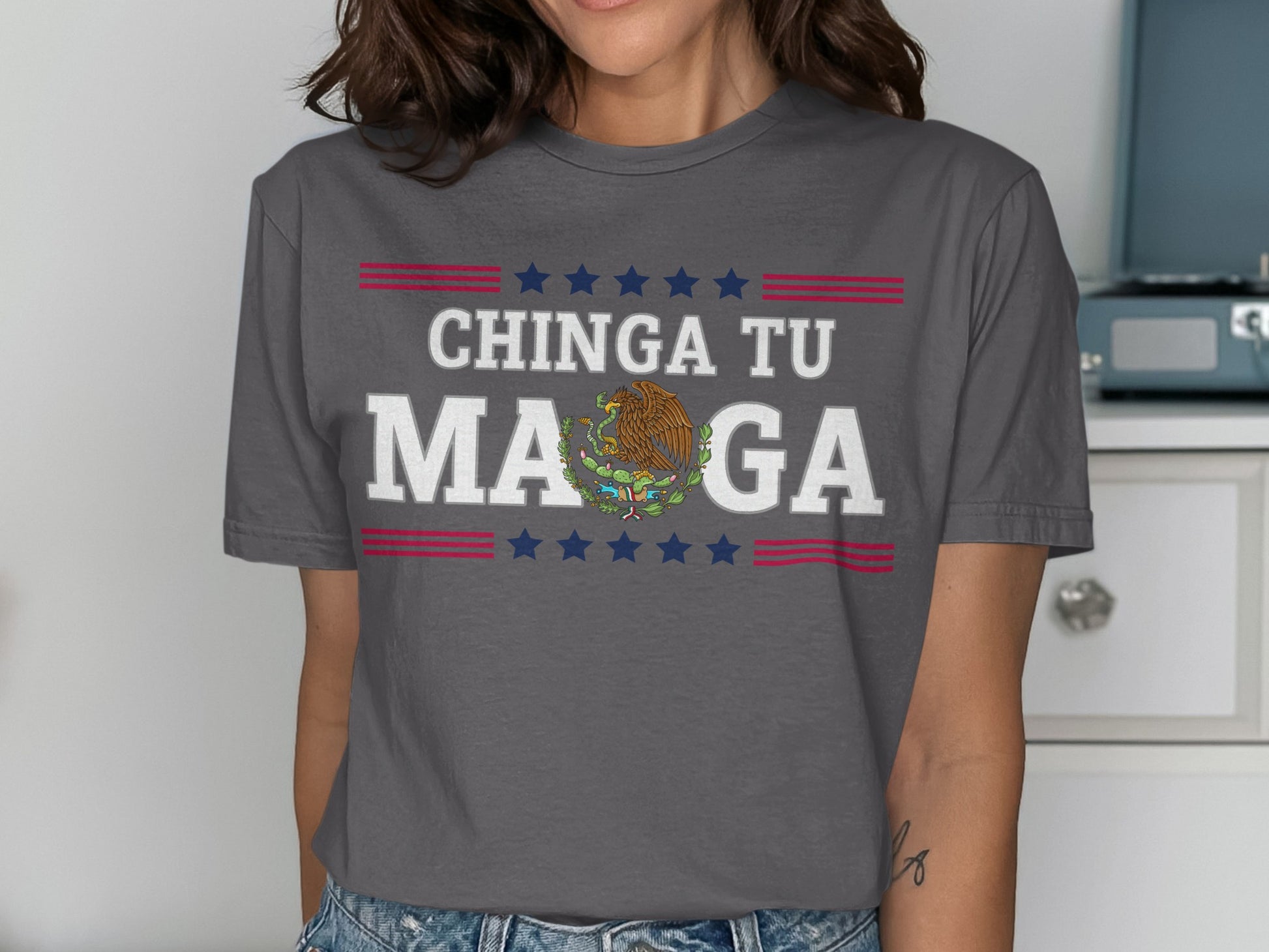 CHINGA TU MAAGA Graphic Tee Shirt product type