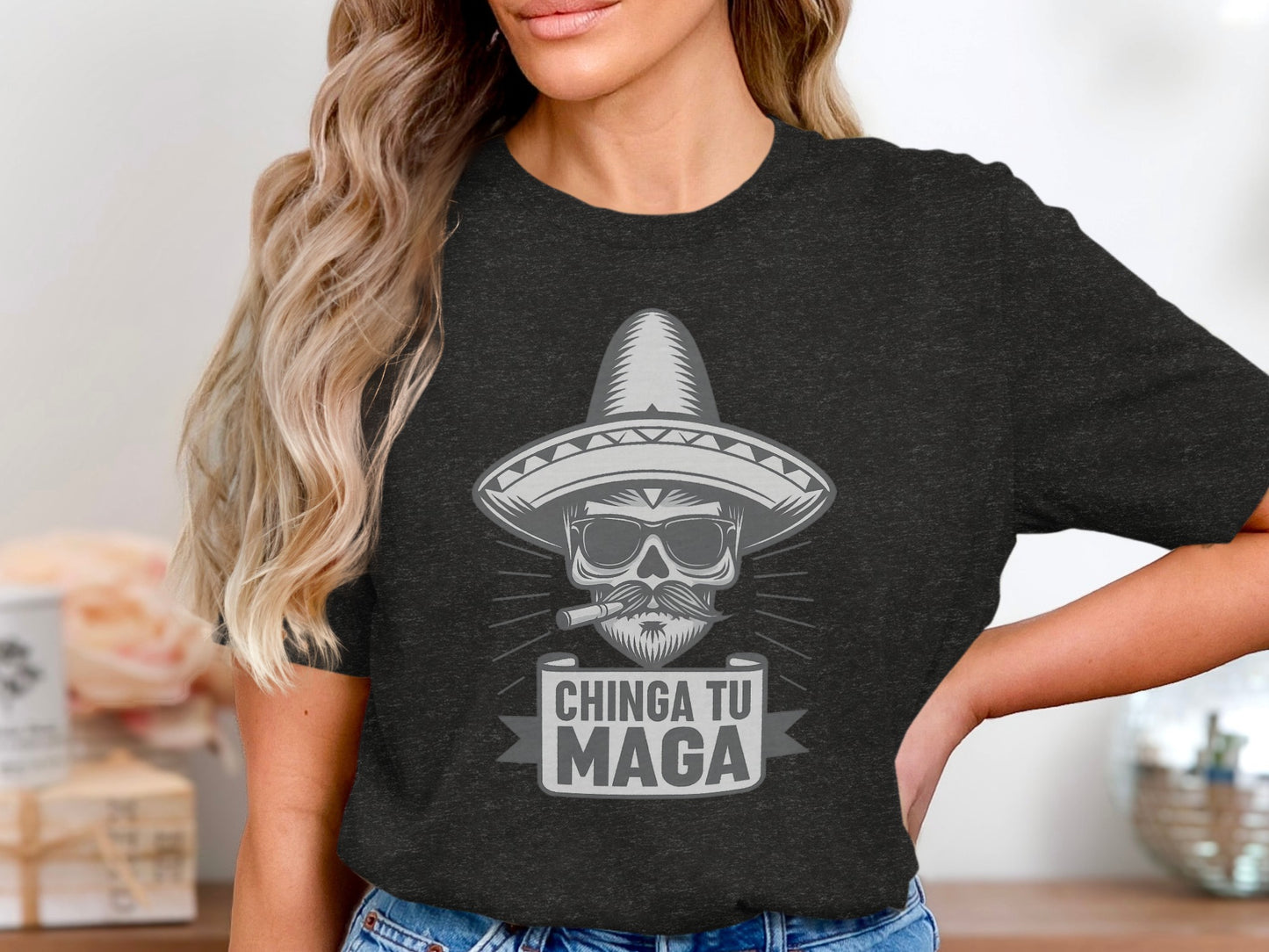 Chinga Tu Maga Graphic T Shirt Funny Statement product